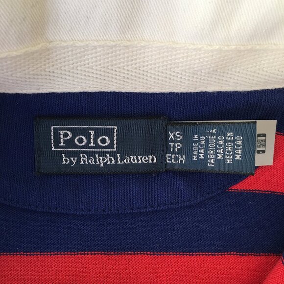 BRAND NEW Polo Ralph Lauren Striped Blue and Red Rugby Shirt - Picture 6 of 11